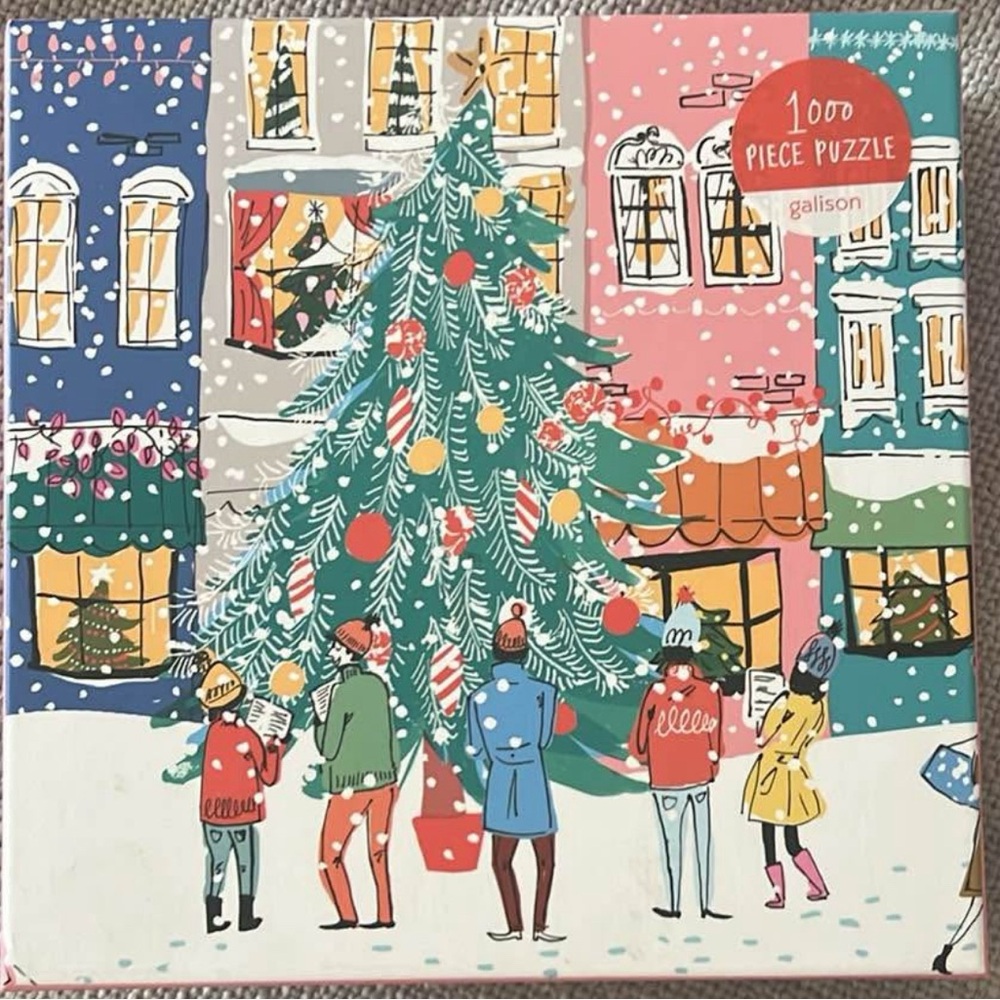 Galison Michael Storrings Puzzle - Christmas Carolers (1000 piece)